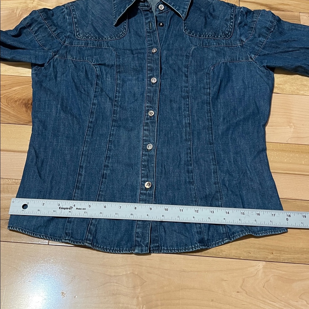 Scapa Women's Denim Button Down Shirt - Picture 5 of 17